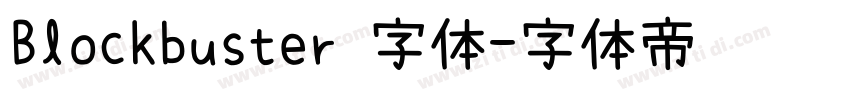 Blockbuster 字体字体转换
